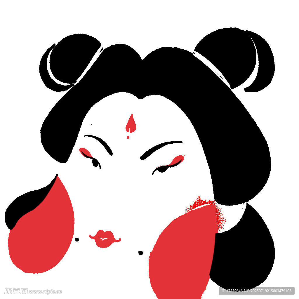 古风美妆少女形象