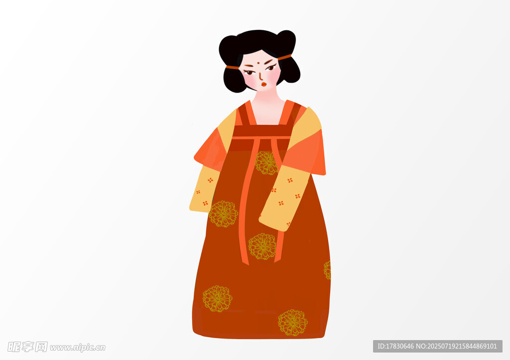 古风唐装女子形象