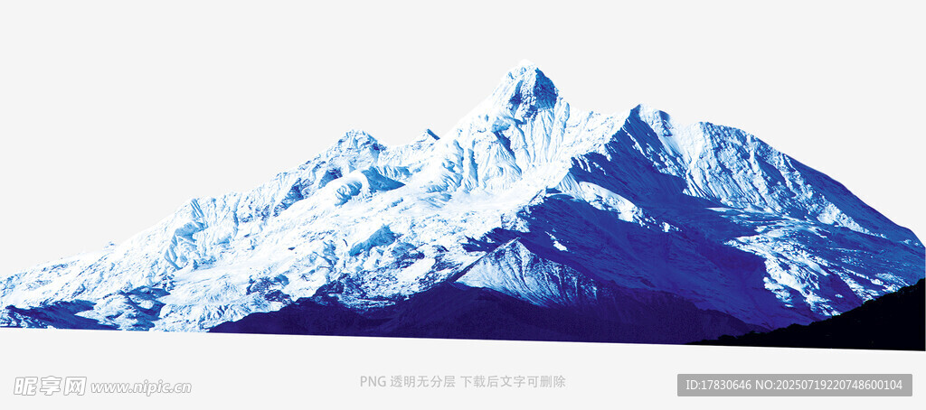 巍峨雪山壮丽景观