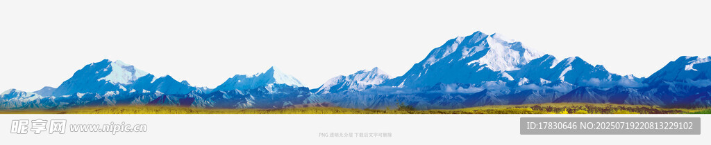 壮丽雪山远景