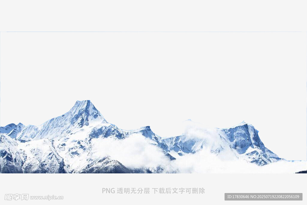 壮丽雪山景观