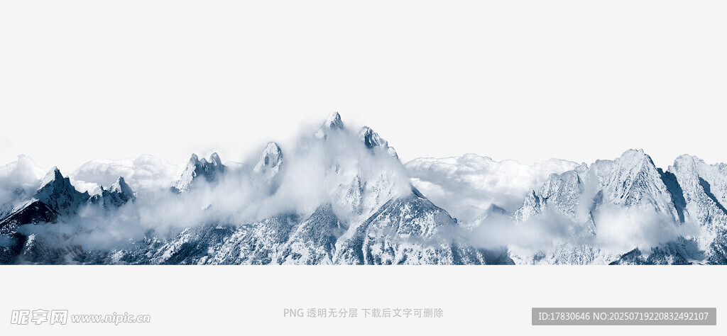 壮丽雪山景观