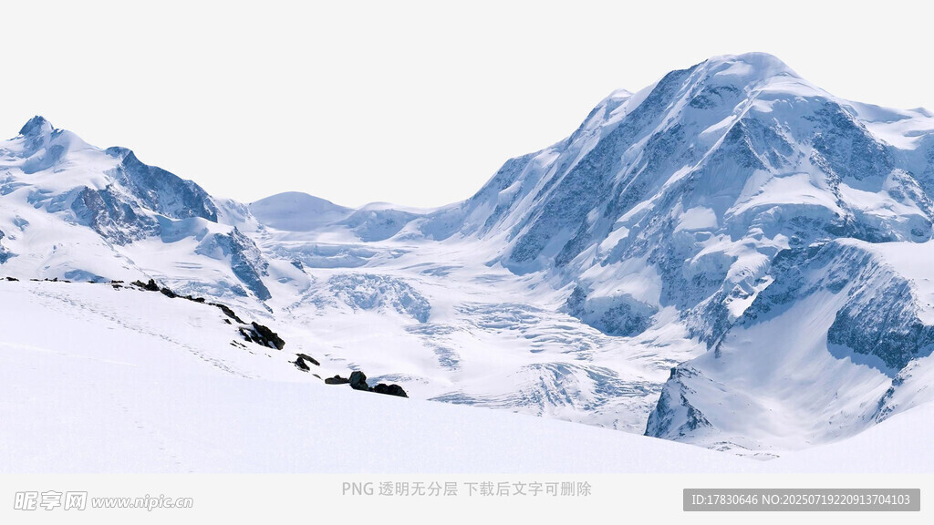 壮丽雪山景观