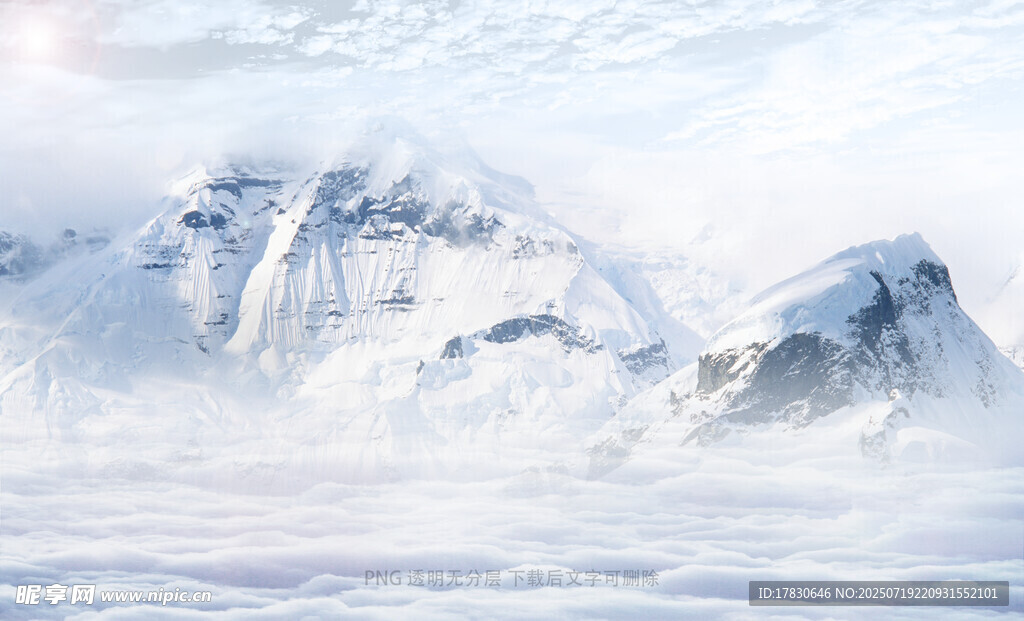 壮丽雪山景观