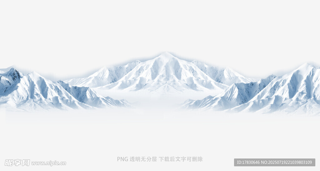 壮丽雪山景观