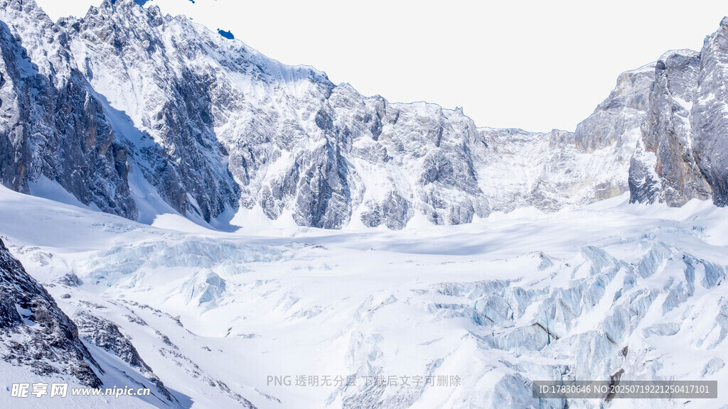 壮丽雪山冰川景观