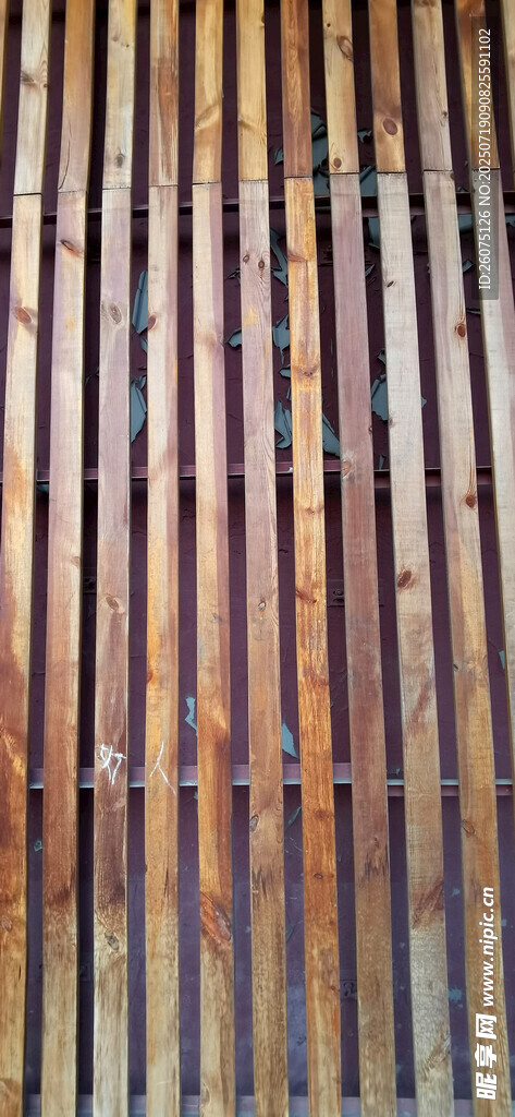 复古竹制条纹墙面纹理