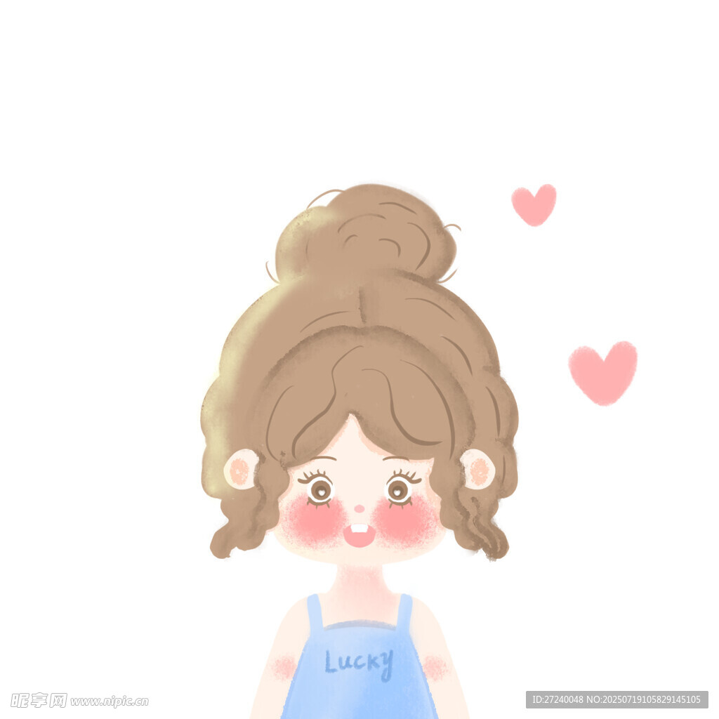 丸子头女孩儿