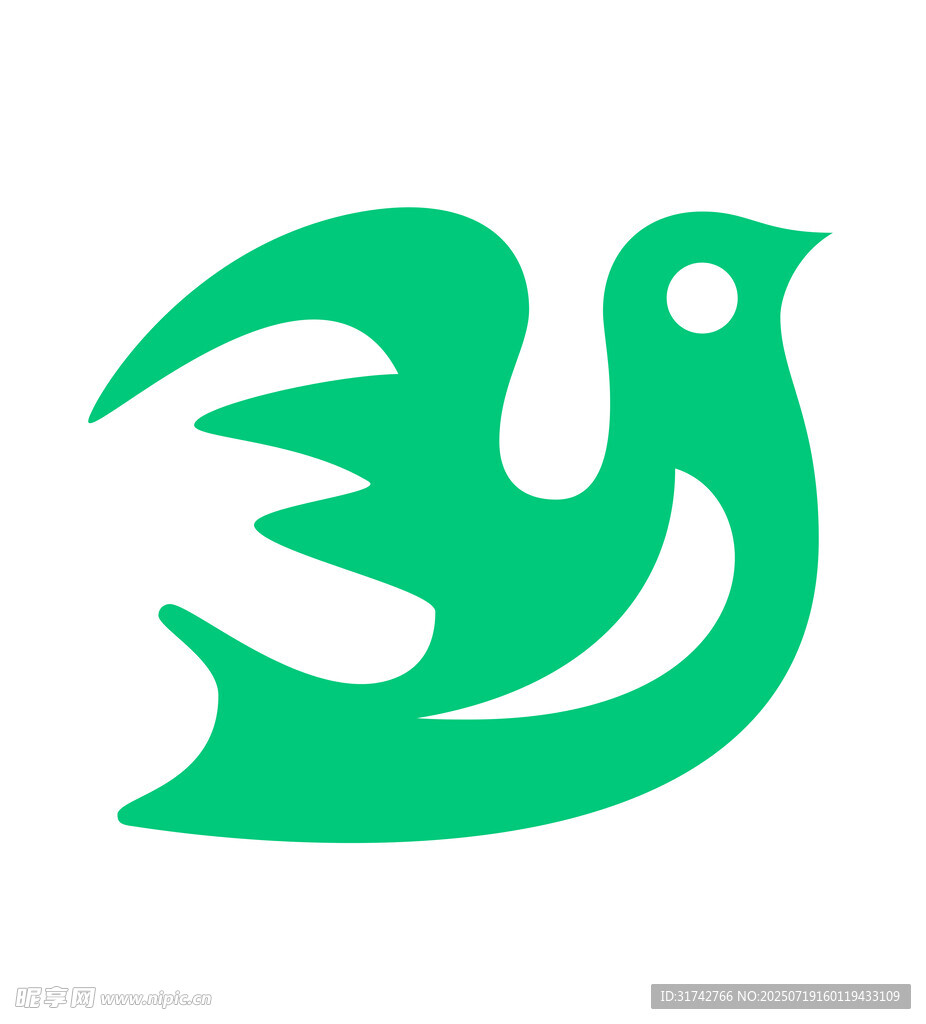 绿色环保小鸟