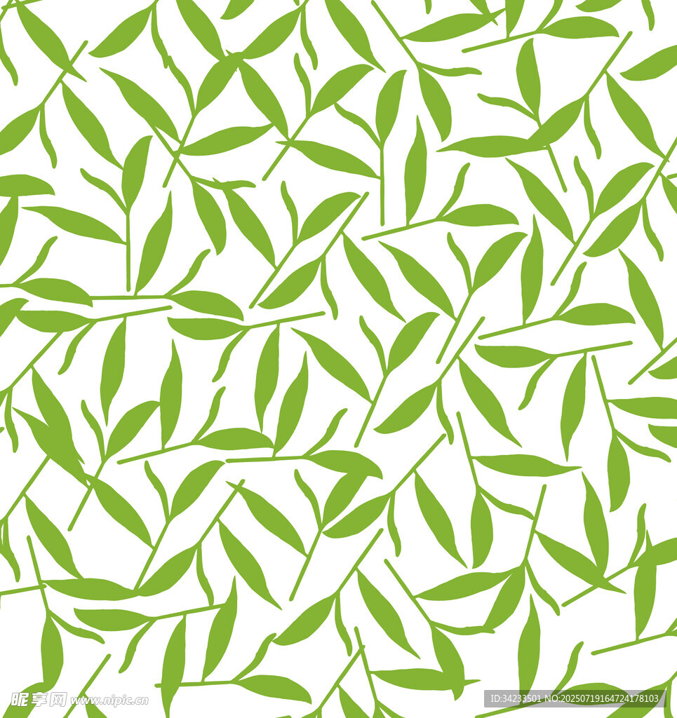 经典绿茶花纹