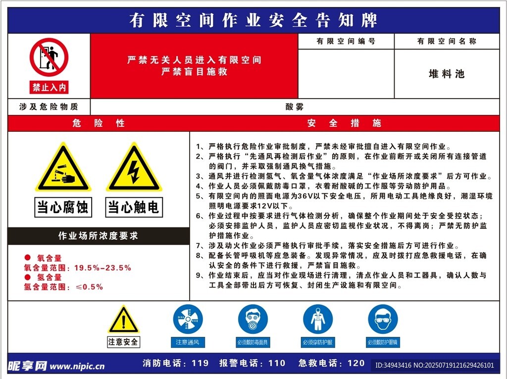 企业安全生产风险告知牌