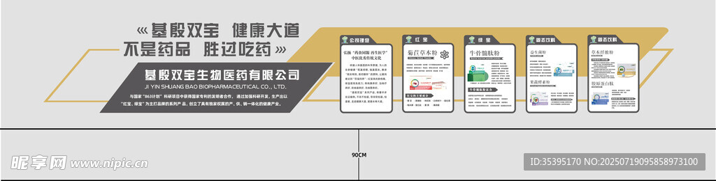 简约数据展示信息文化墙