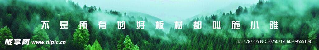 翠绿山林景观