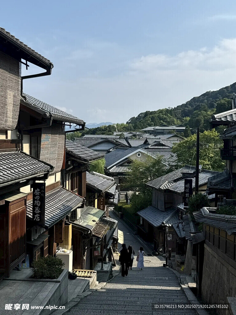 日本传统古朴街巷景观