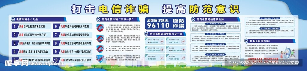 防电信诈骗宣传栏