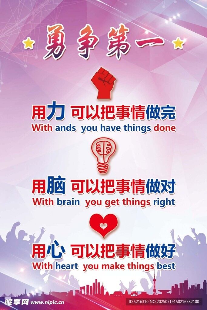 勇争第一 用心用脑用能力