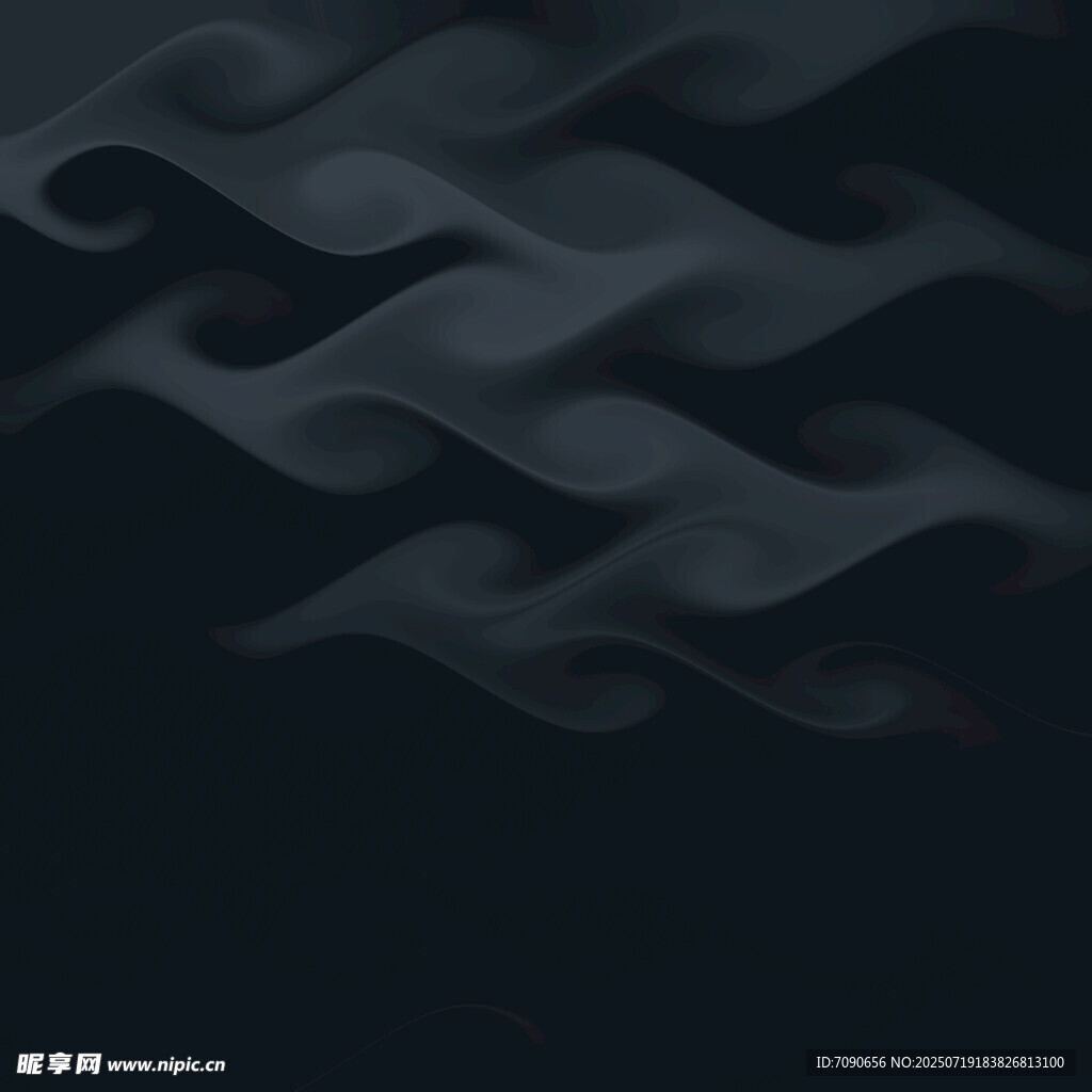 深色波浪抽象背景图案