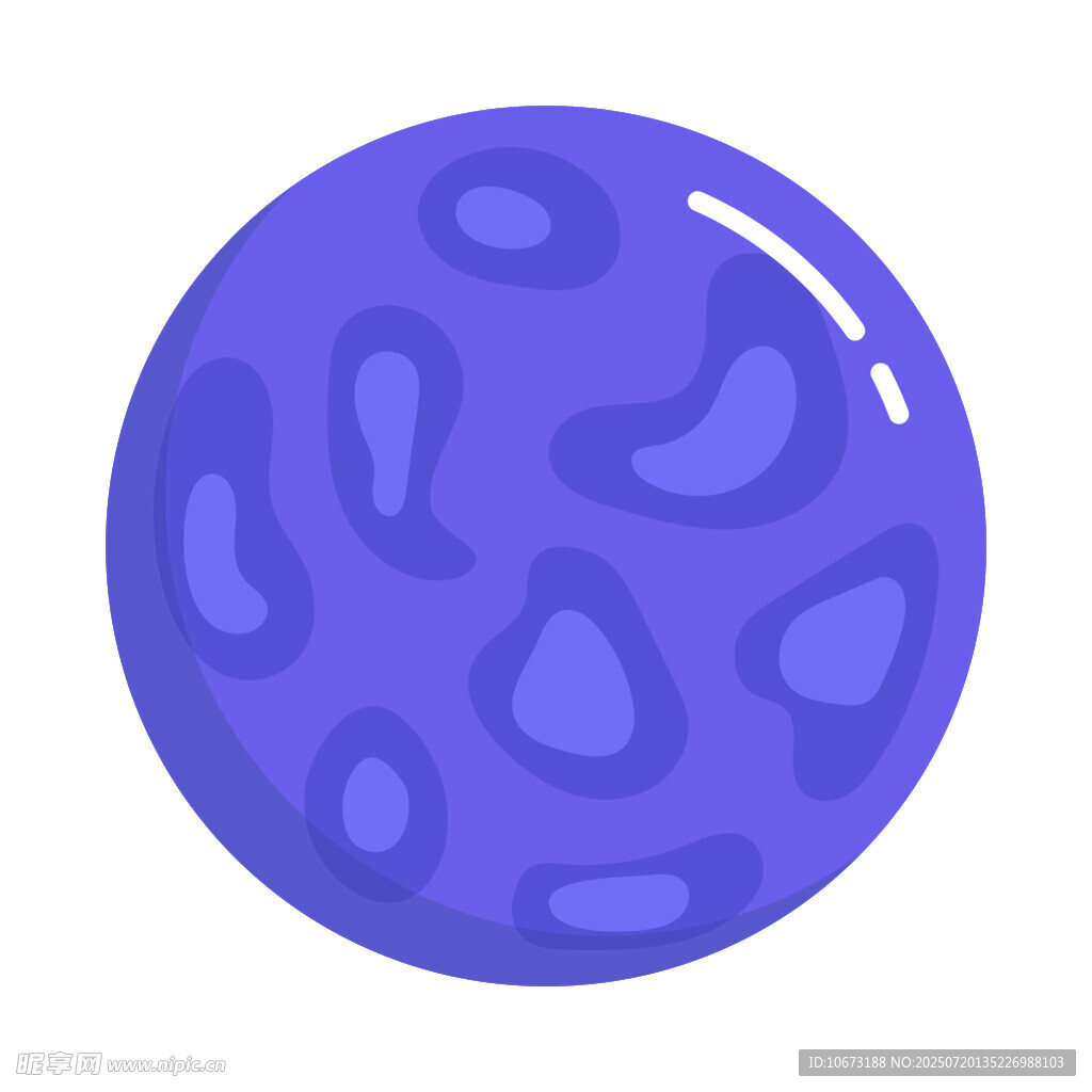 紫色斑点星球插画