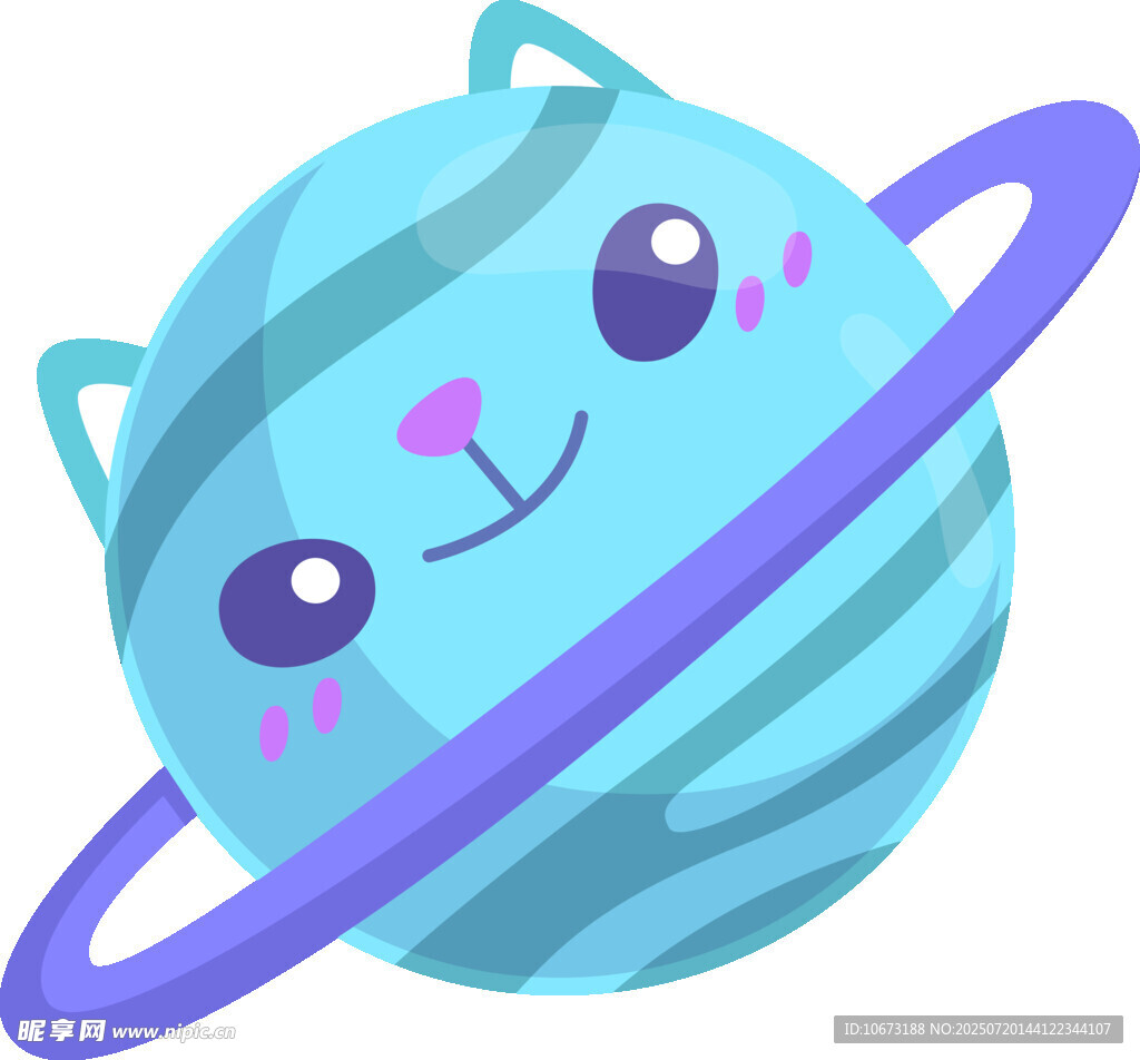 可爱猫咪星球卡通形象