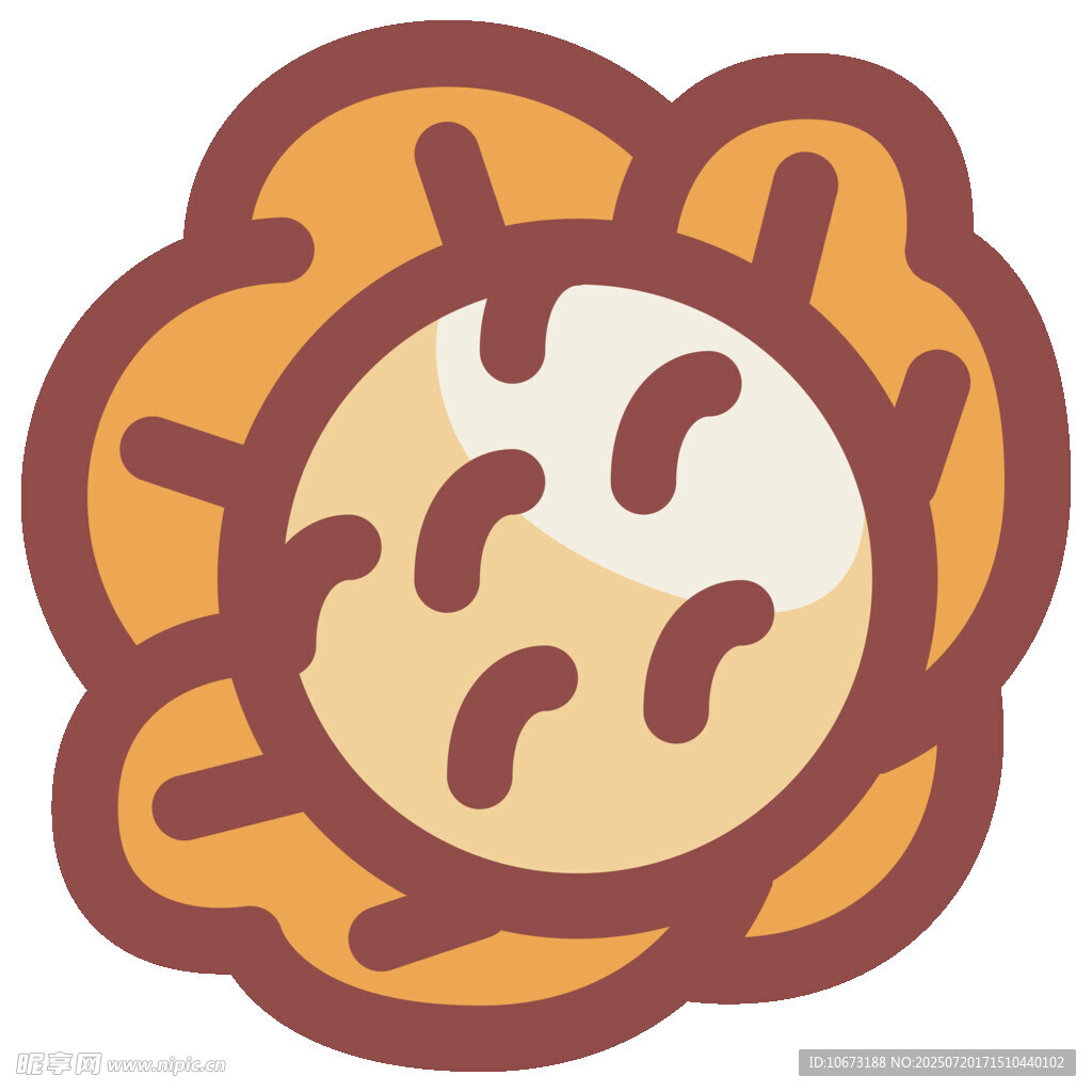 卡通风格的美味糕点