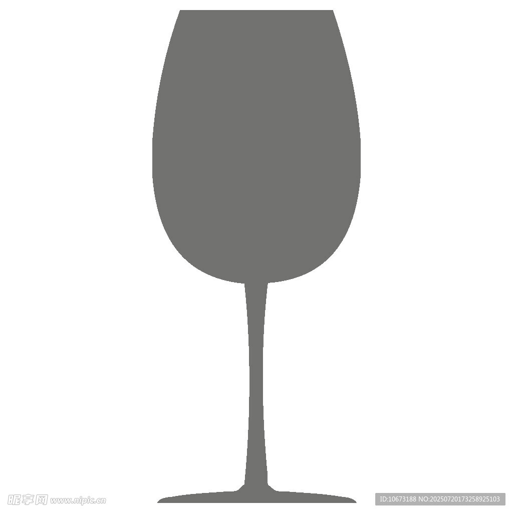 简约高脚酒杯图标