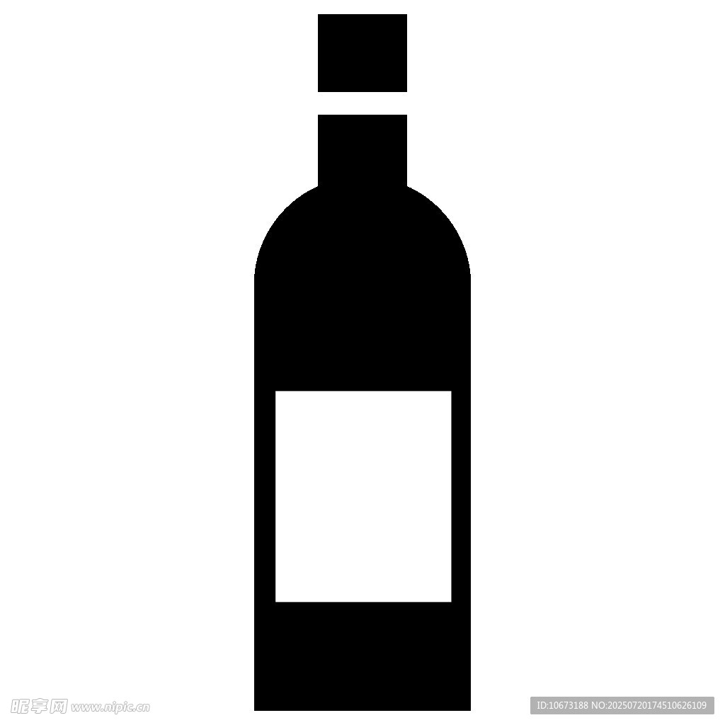 简约酒瓶图标