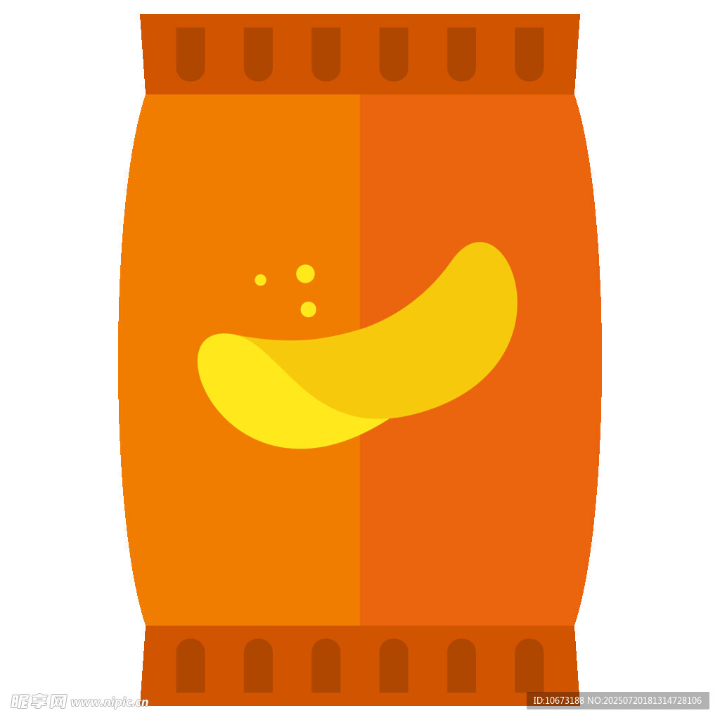 橙色坚果零食包装袋