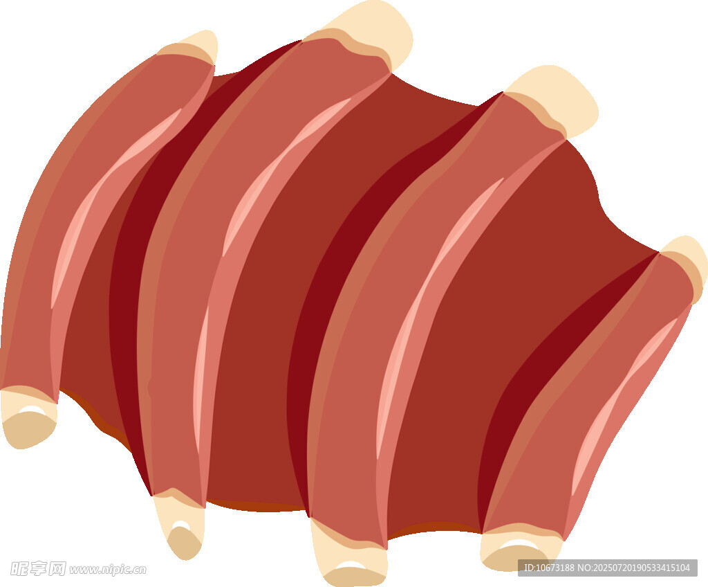 美味条状肉片