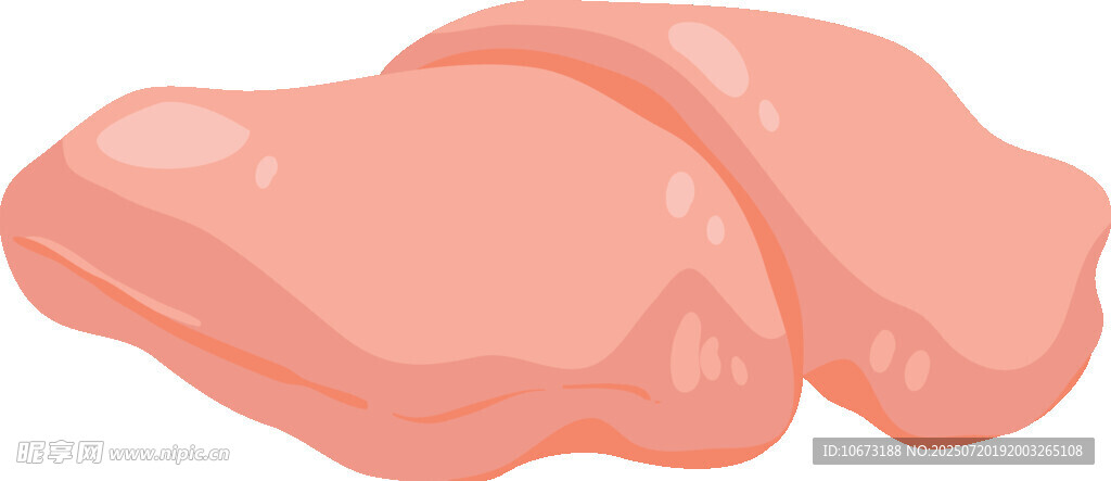 新鲜生鸡肉块