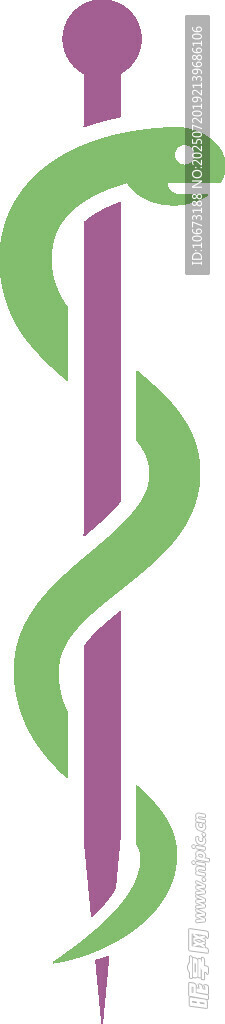 医疗蛇杖标志图案
