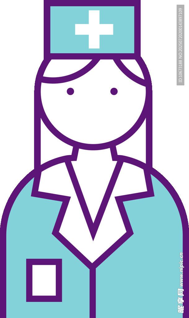 女医护人员图标