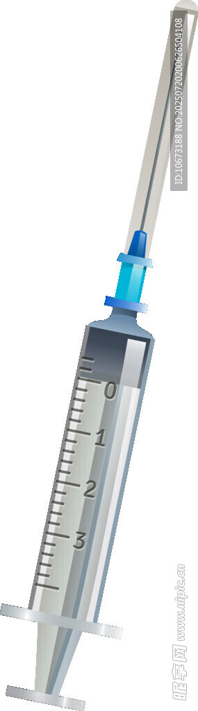 医用注射器特写