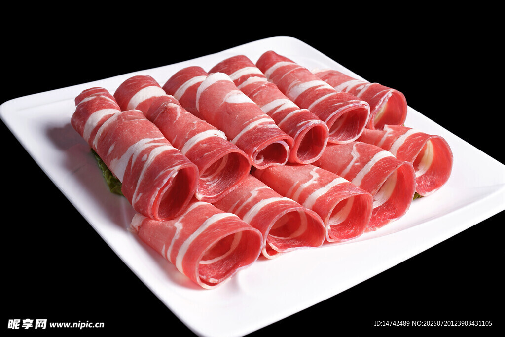 新鲜牛肉卷