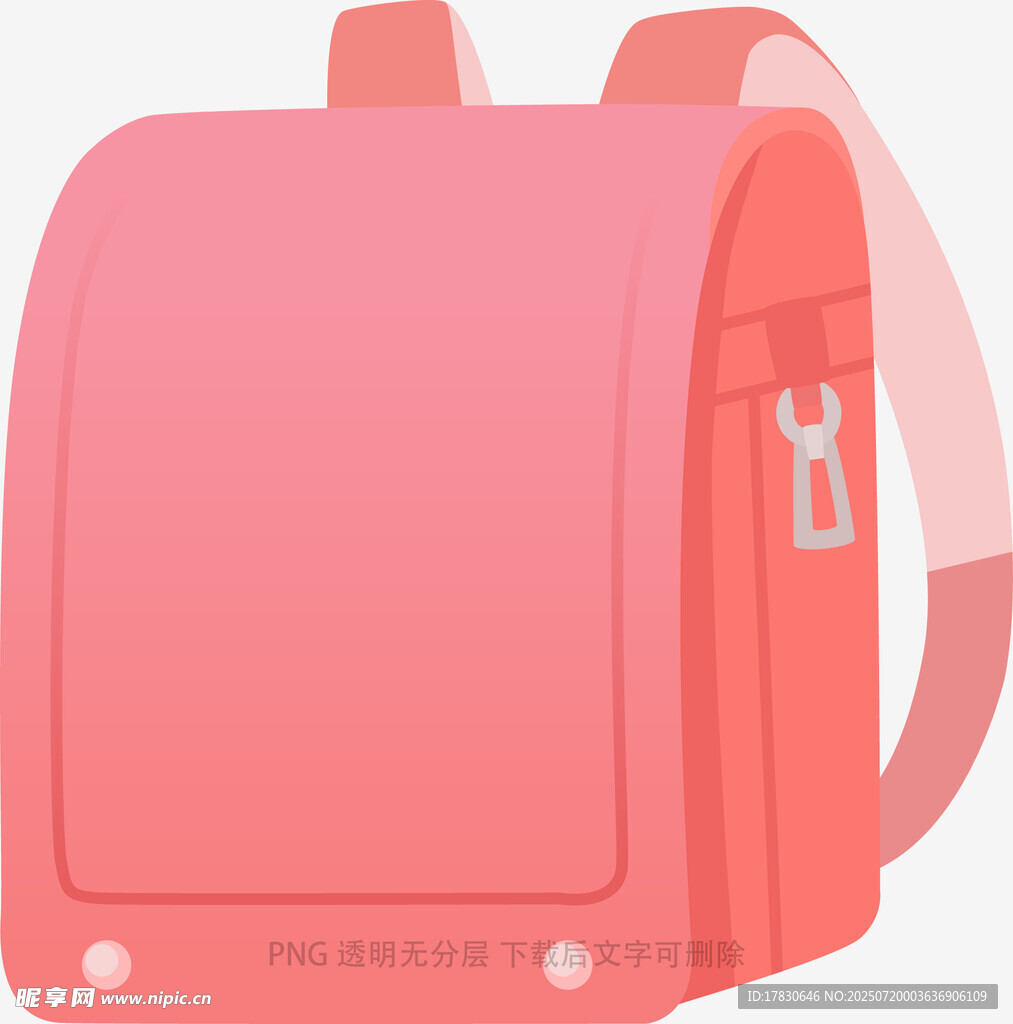 粉色可爱卡通儿童小书包