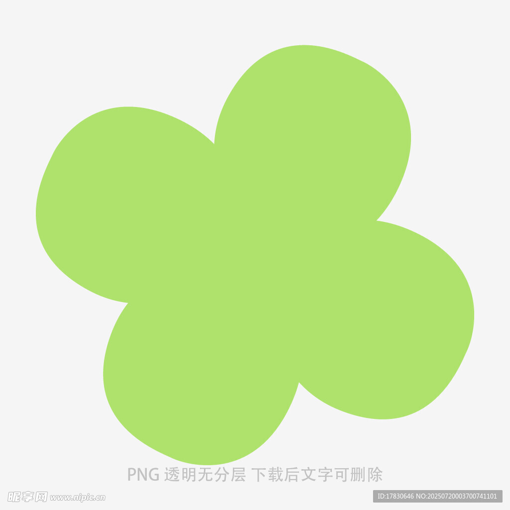 绿色四叶草图案