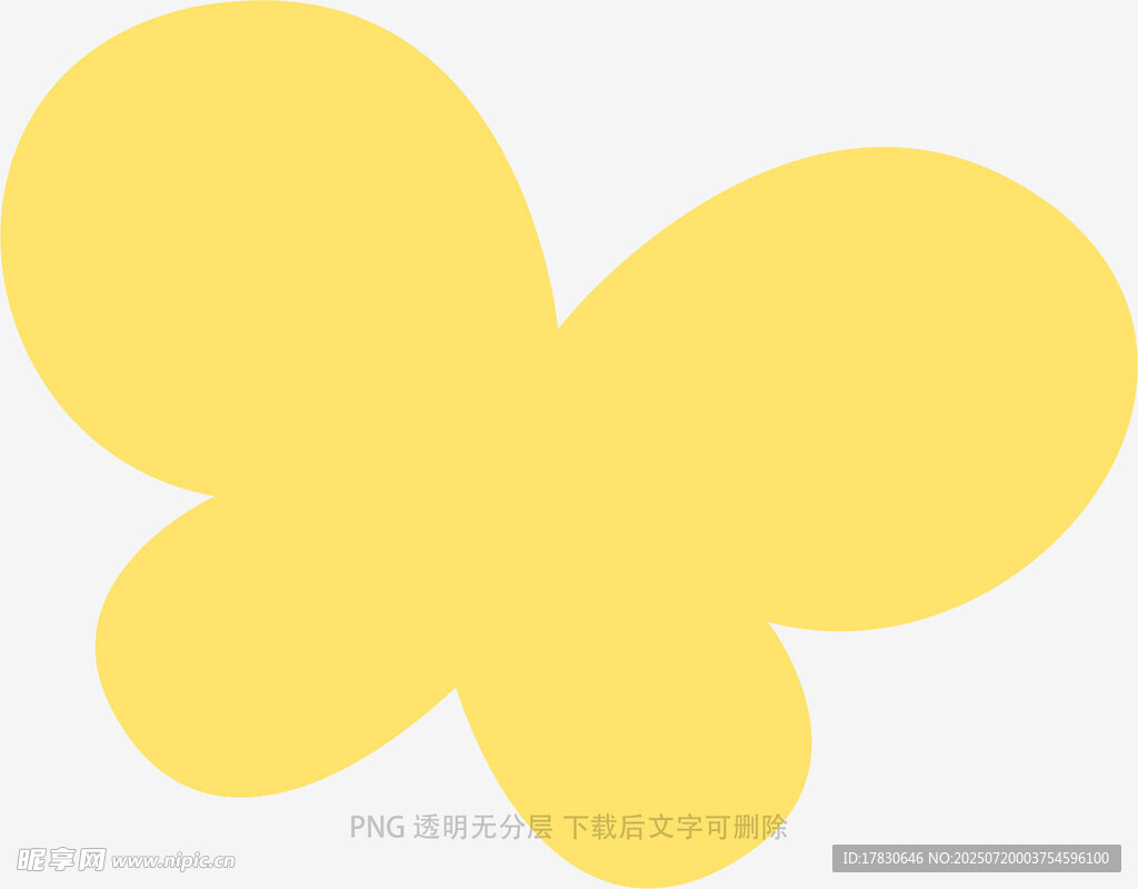 黄色蝴蝶图形