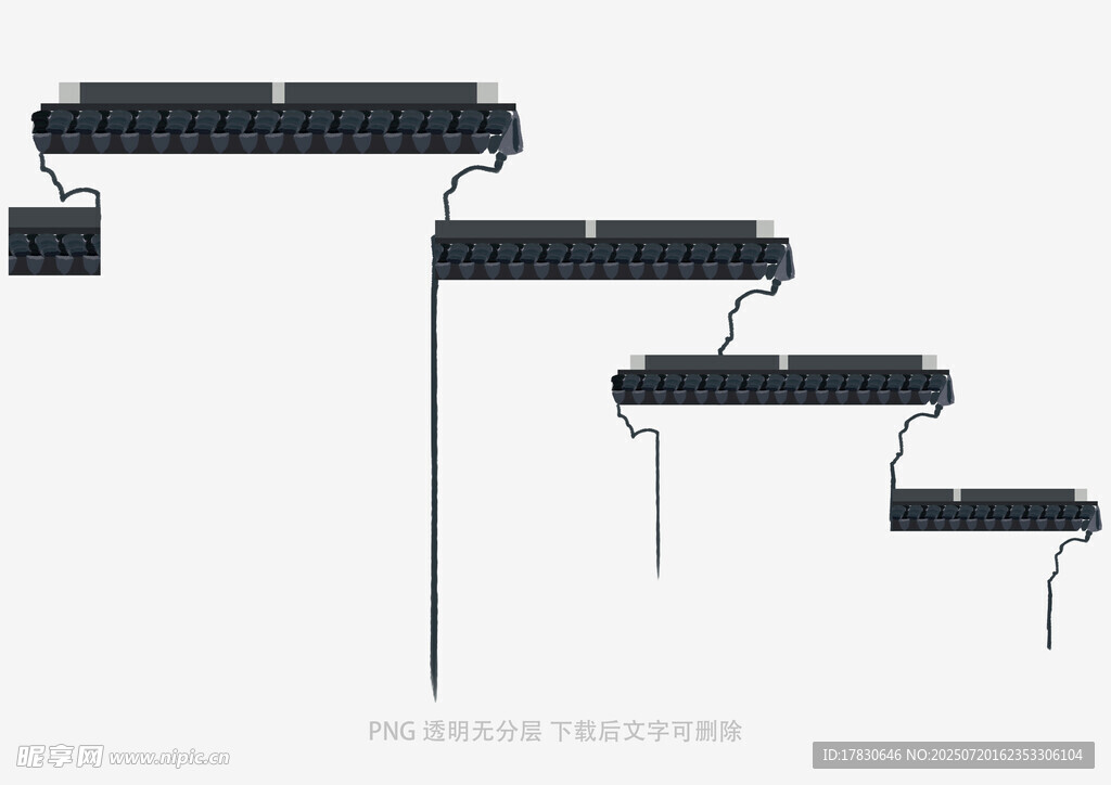 黑色时尚楼梯设计图