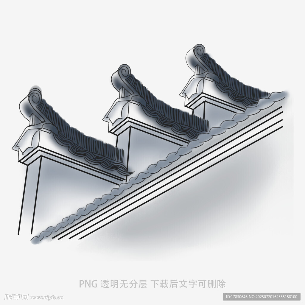 中式传统屋顶建筑结构