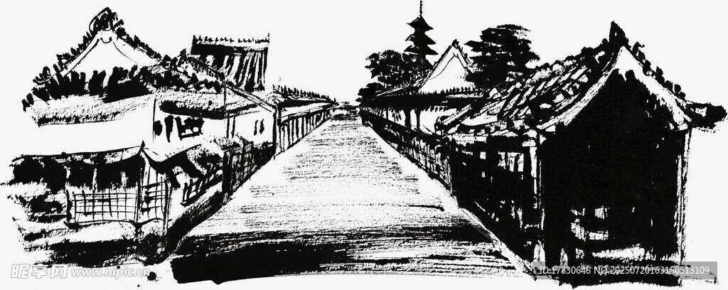 古巷中的传统中式建筑