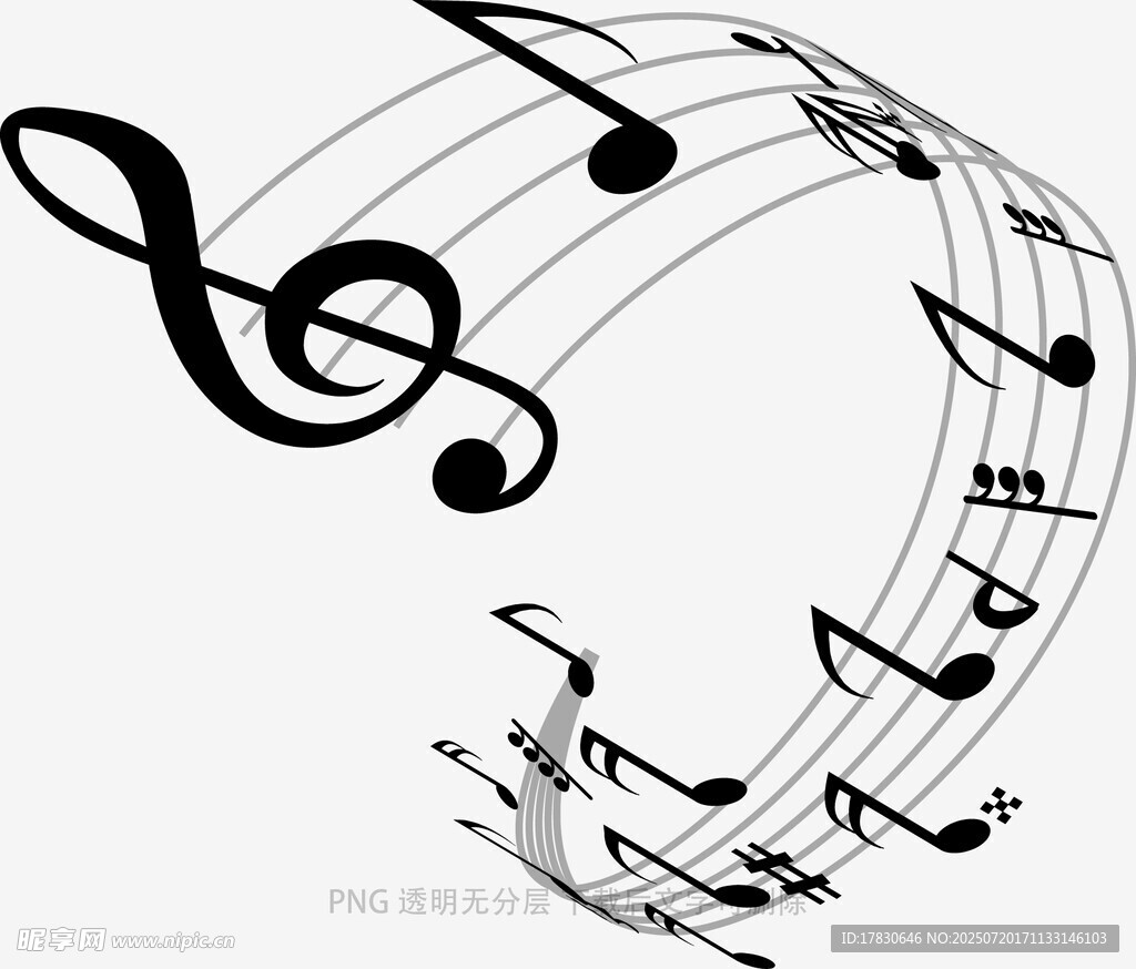 环绕的音乐符号