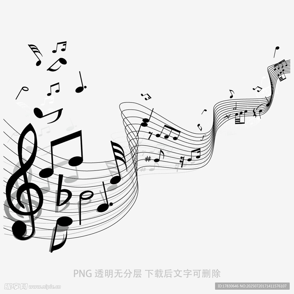 流动的音乐符号