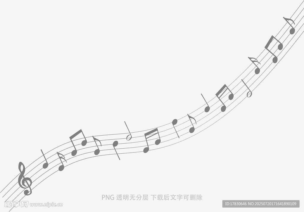 飘逸的音乐音符