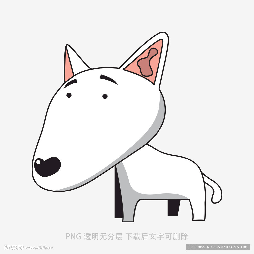 卡通牛头梗形象