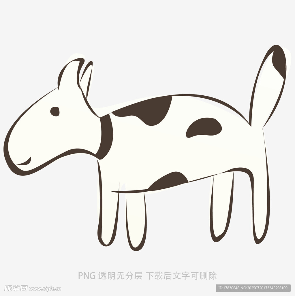 卡通斑点狗图案设计