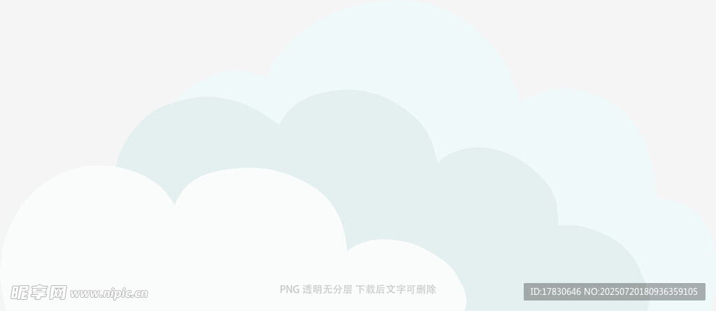 简约清新云朵背景图