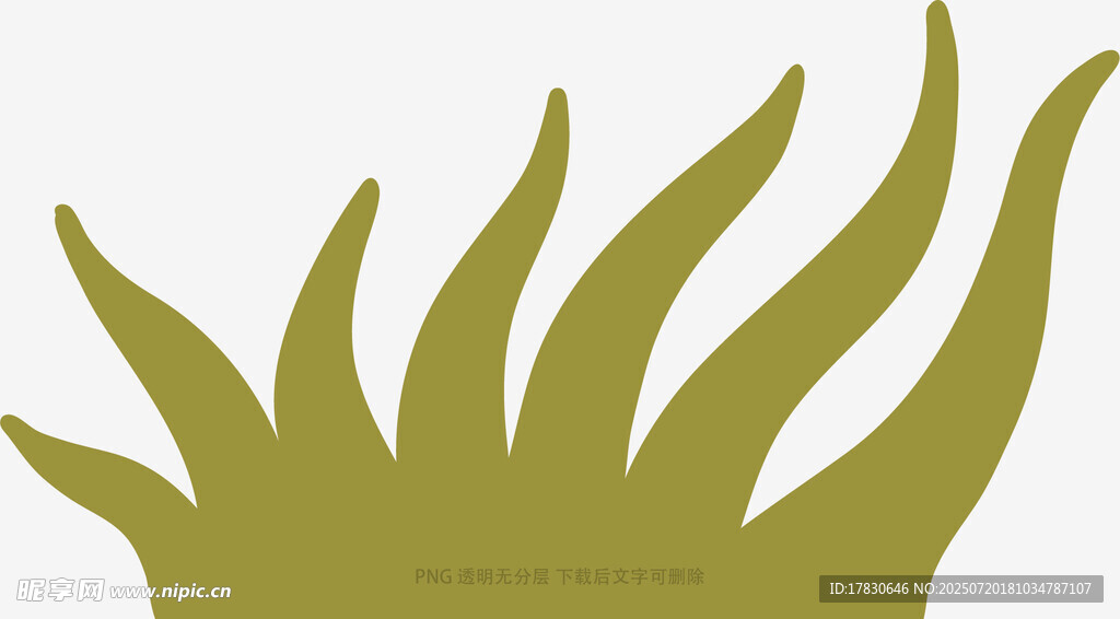 抽象绿植图案