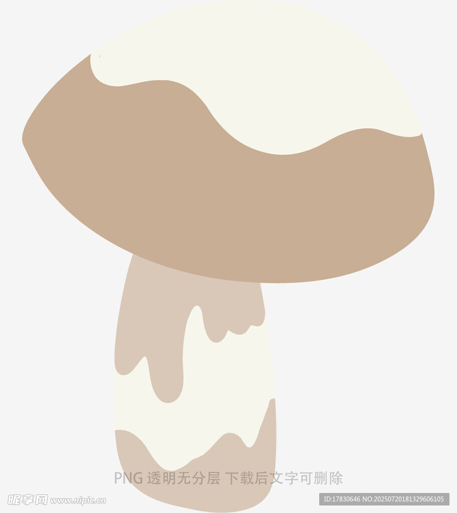 卡通风格蘑菇形象设计