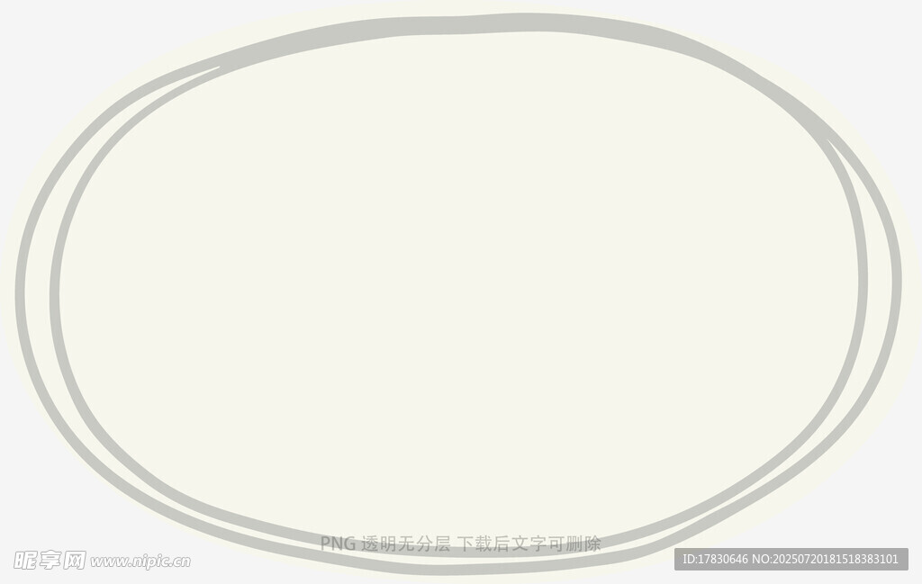 椭圆边框装饰图案