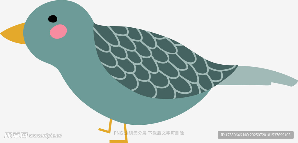 可爱卡通小鸟形象