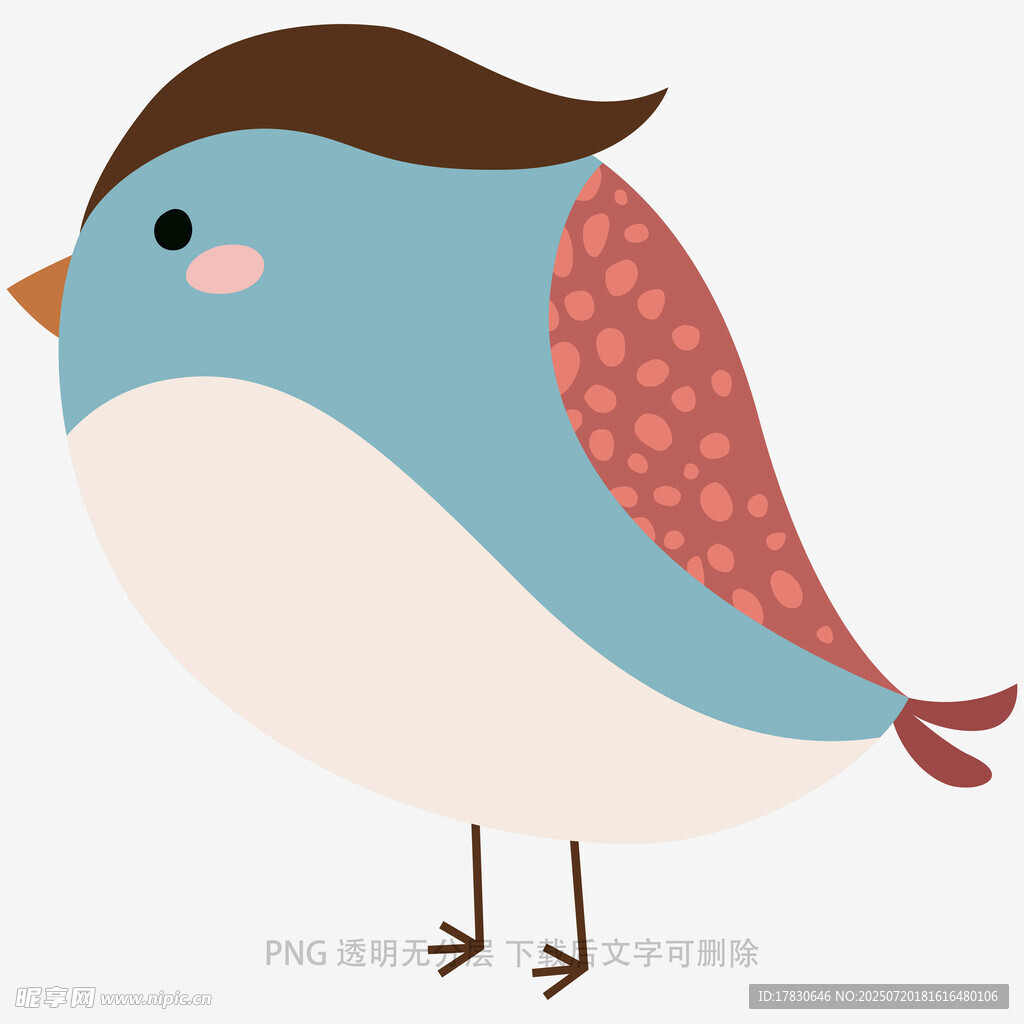 可爱小鸟插画
